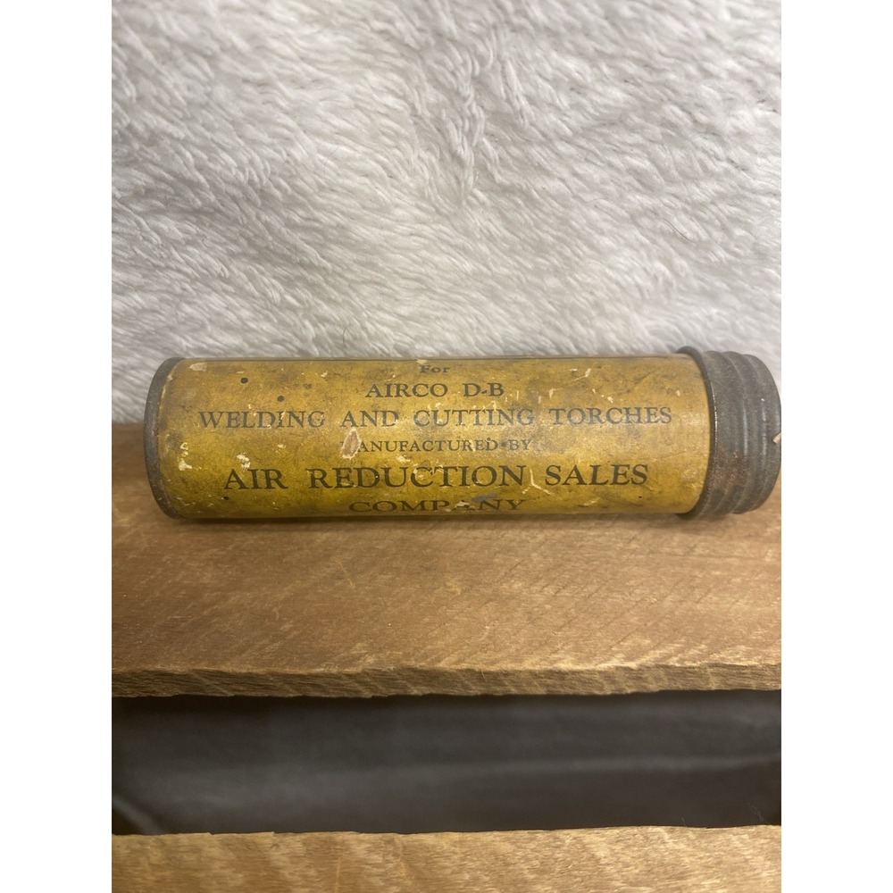 Vintage Air Reduction Cardboard Tube for AIRCO Welding Cutting Torch Tip Empty
